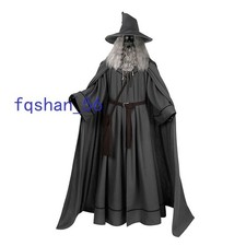 The Lord of the Rings Gandalf Cosplay Suit Grey Robe Costume Halloween Gifts