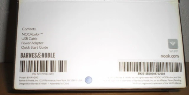 NEW Barnes & Noble Nook Color 2010 BNRV200 Open Box - Image 2 of 3