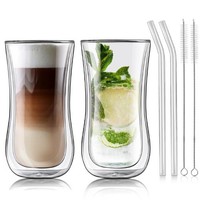 Doppelwandige KaffeegläSer 400ML, 2Er Set Latte Macchiato GläSer