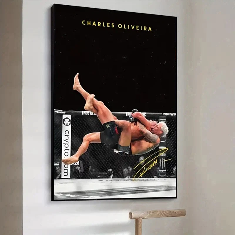 Charles Oliveira MMA Fighter Poster Vertical Art Print