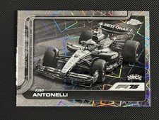 2025 Topps Chrome Formula 1 F1 Cars Kimi Antonelli #80 Black & White Lazer RC