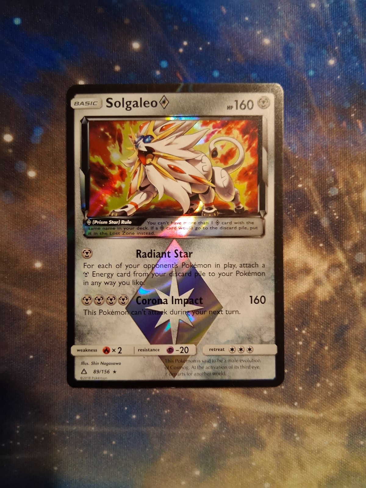 Solgaleo Prism Star 89/156 Sm-Ultra Prism Holo