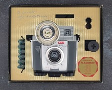 Vintage Kodak Brownie Flashmite 20 Camera Outfit Set w/ Box Flash Bulbs 1960s
