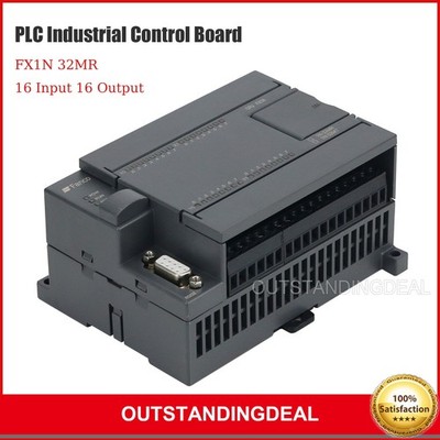 PLC Industrial Control Board DC24V FX1N 32MR 6W 16 Input 16 Output Support HMI -