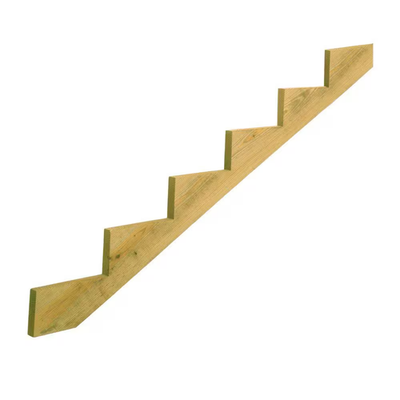 #ad 6 Step Ground Contact Pressure Treated Pine Stair Stringer $52.27