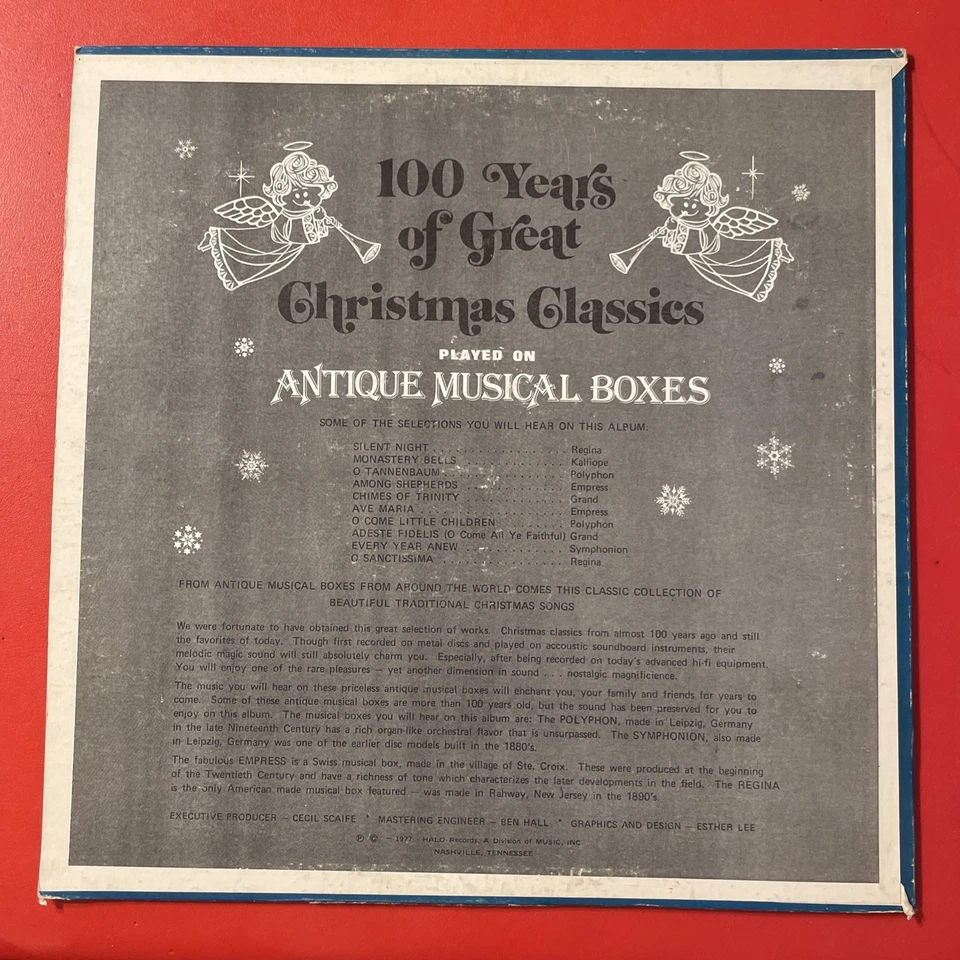 100 Years Of Great Christmas Classics Played On Antique Music Boxes LP Halo VG+ - Image 4 of 4