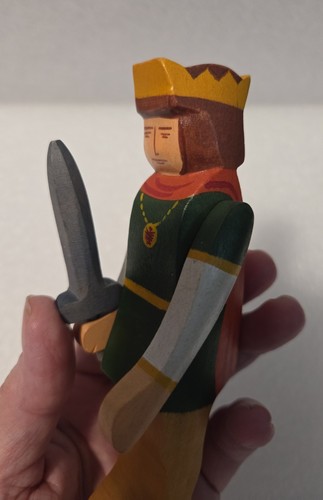 Kinderkram Ostheimer German Handcrafted Medieval Prince Royalty King Wooden Toys - Picture 8 of 9