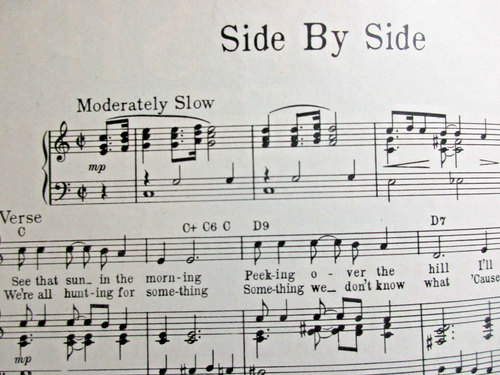 Noten - Seite an Seite gesungen von Kay Starr - Shapiro Bernstein & Co 1953 - Bild 2 von 3