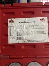 Mac Tools Bearing Race and Seal Driver Set 10-Piece BRD129MA