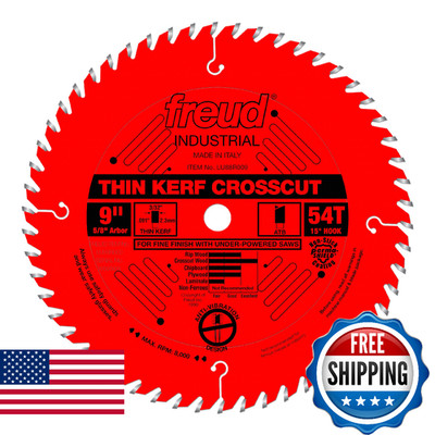 Freud LU88R009 9in Fine Finish Crosscut Blade Thin Kerf