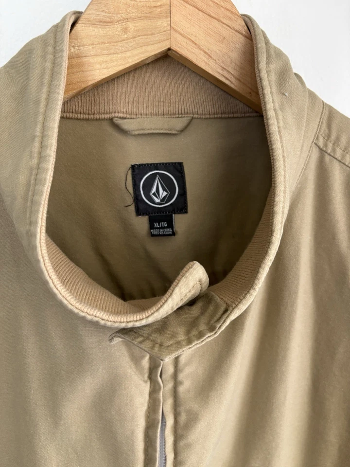 Volcom Stone Corpo Vintage Collection Windbreaker / Bomber Jacket XL Tan / Sand - Image 4 of 4