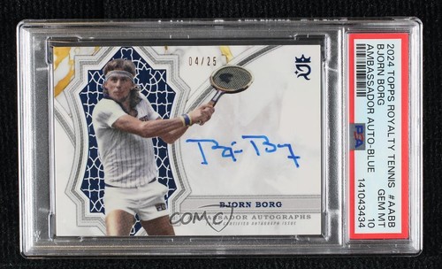 Bjorn Borg [Blue] #AA-BB 2024 Topps Royalty Ambassador Autograph card