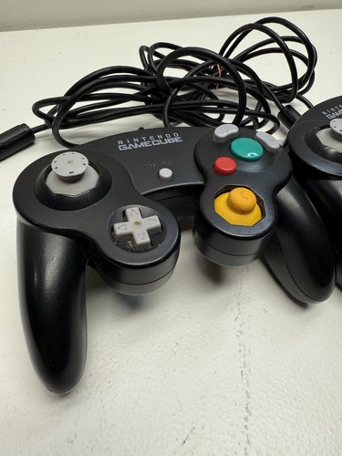 2 Nintendo Gamecube Controller OEM Schwarz DOL-003 Offiziell - Ungetestet - Bild 3 von 9