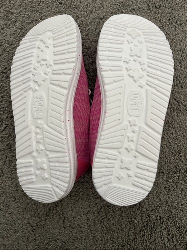 Neu im Karton Hey Dude Jugend Mädchen Wendy Sport Netz hellrosa Größe YT4 ~ #40449-6WX - Bild 5 von 6