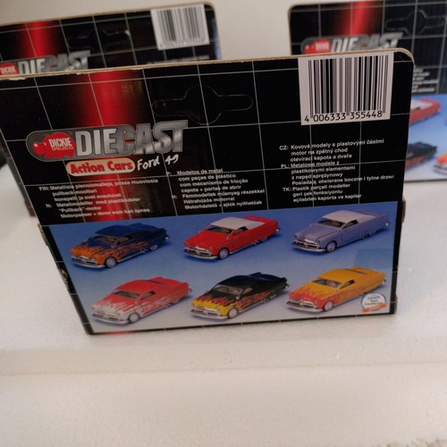 Coches de acción diecast Dickie Ford 1949, escala 1:38, retroceso, en caja, paquete sin usar, en caja - Imagen 20 de 20
