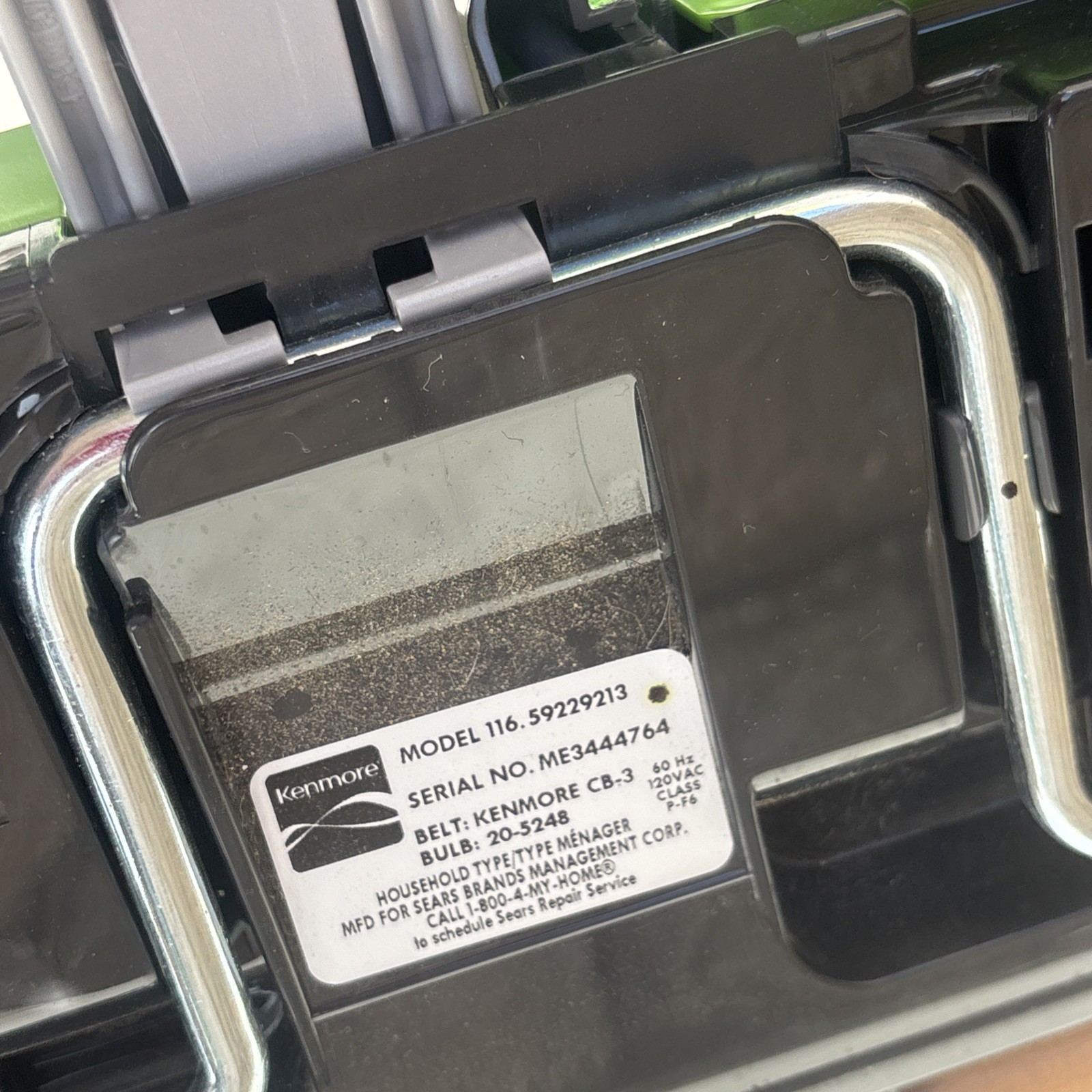 Sears Kenmore HEPA Filter 116.29229213 Canister Vacuum Lime Green Nice