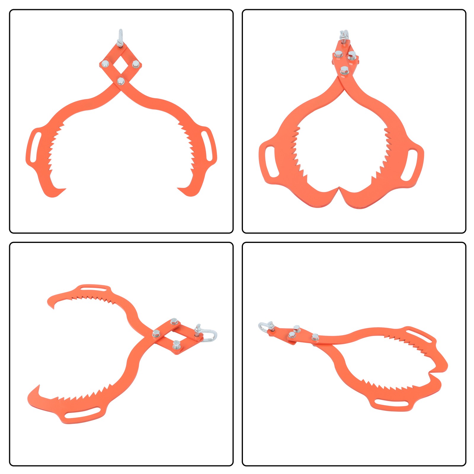 1× Heavy Duty 2 Claw Timber Log Lifting Logging Tongs Grabber Tong 30" Claw Hook