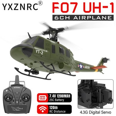 YUXIANG F07 UH-1 Querruderloser Hubschrauber 2.4G 6CH 6-Achsen Gyro RC Airplan
