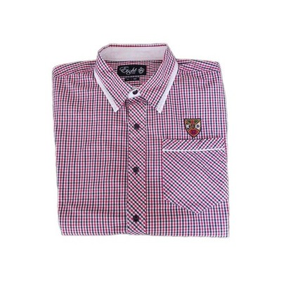 Eight 732 Red Plaid Long Sleeve Button Front Shirt Men's Size 3XL EUC