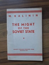 Thr Might Of Thr Soviet State By Kalinin 1944 Communist Booklet