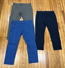 Lot Of 3 The North Face Trail And Hiking Pants 5 Pocket Men’s Size 38 X 32