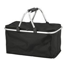 Thermo Einkaufskorb 30l Einkaufstasche Faltkorb Kühlfunktion Schwarz Thermokorb