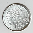 1/10th OUNCE Silver Round Golden State Mint Incuse Indian Design .999 Fine - #14
