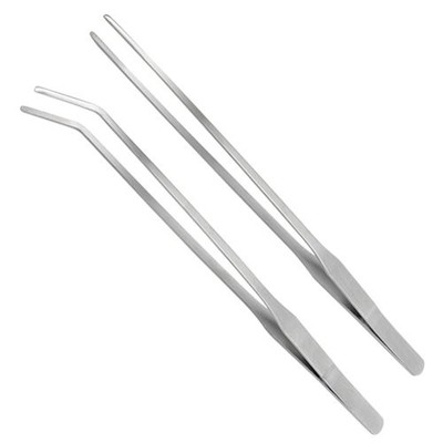 LILYS PET Straight and Bend Stainless Steel Super Thick 10.5'', Silver 