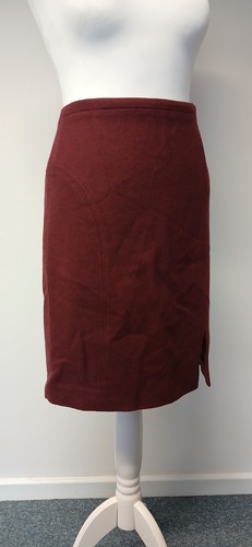 Jigsaw Red Wool Skirt, Short Mini, Size 10, Workwear Office - Foto 2 di 9