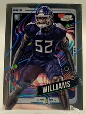 2024 COSMIC JAMES WILLIAMS ROOKIE FOOTBALL CARD TITANS NFL 194 topps chrome
