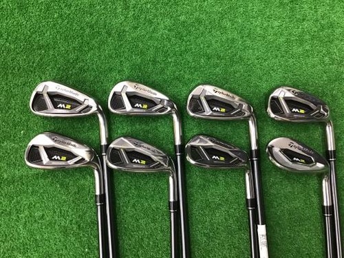 TaylorMade M2 2017 US Iron Set 5-9,Pw,Aw,Sw 8pc Flex Regular REAX 65 Graphite