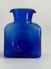 Blenko Cobalt Blue Art Glass Vase – MCM Hand-Blown Water Jug Carafe