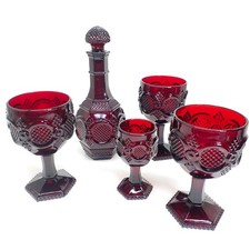 Vintage Avon 1876 Cape Cod Collection Ruby Re...