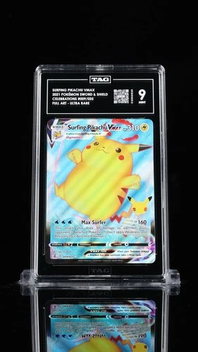 TAG 9 - Surfing Pikachu VMAX 009/025 Celebrations Holo