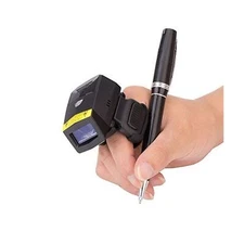 2D Wireless Finger Scanner, Mini FS02 Ring Scanner with Alloy Shell & 350mAh ...