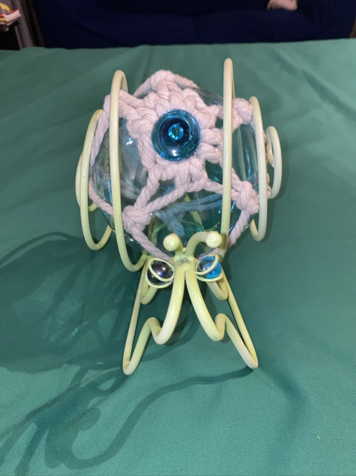 日本玻璃钓鱼浮海泡沫蓝色在黑暗中发光蜗牛大理石眼睛 — 第 3/4 张图片