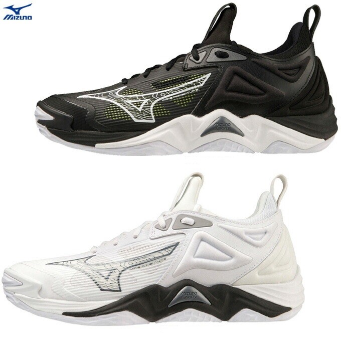 Zapatos de Voleibol MIZUNO WAVE MOMENTUM 3 V1GA2312 Negros Blancos de JAPÓN NUEVOS