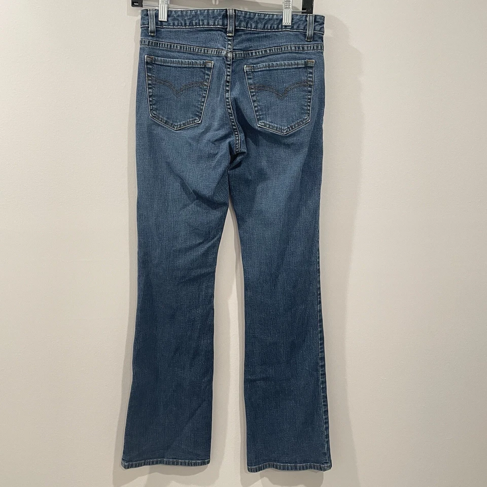 Pantalones de mezclilla halógenos azules con bolsillos talla 2 Foto 3 de 4