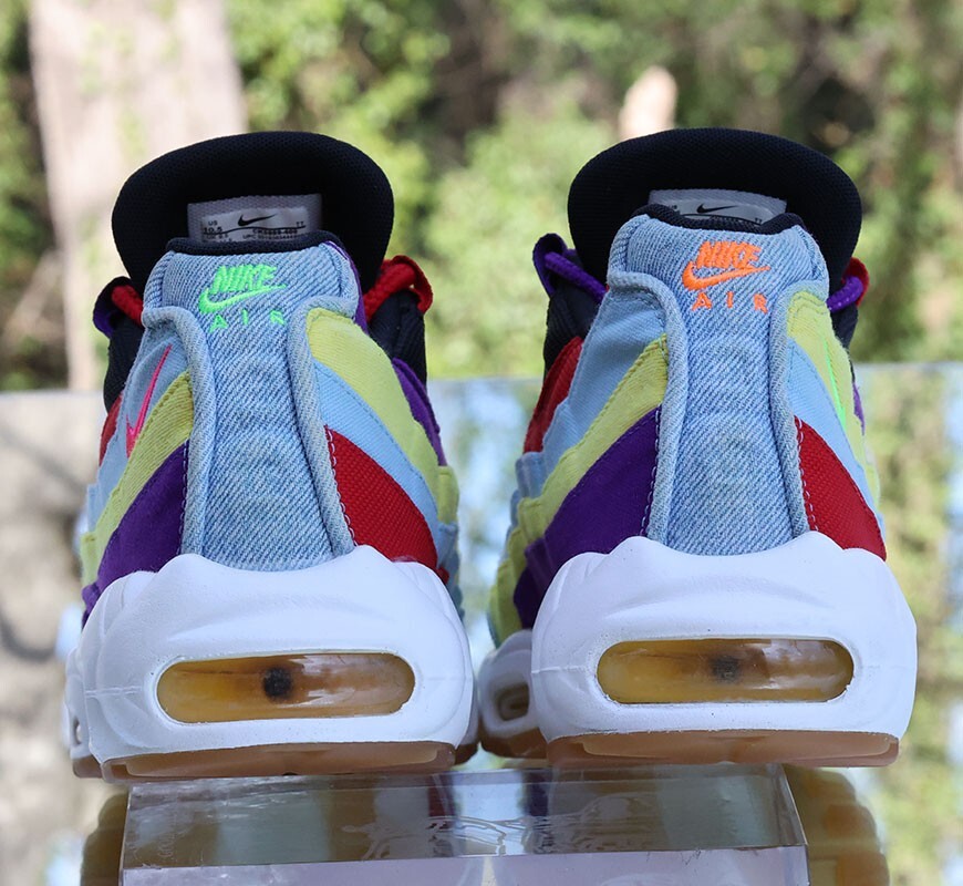 Nike Air Max 95 Multicolor Denim Men's Size 10.5 Psychic Nike Air Max 95 Multicolor Denim Men's Size 10.5 Psychic