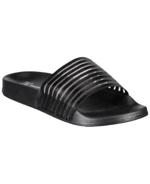 Zapatillas para mujer a rayas Negro