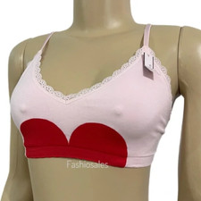 Victorias Secret The Lounge Supersoft Unlined Bralette Bra Medium Pink New