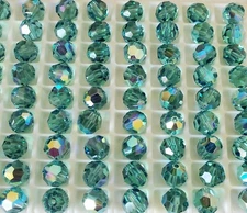 Swarovski 5000 8mm  Round beads, Erinite AB (12pcs)