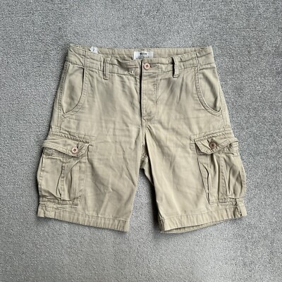 MUSTANG Herren Cargo Shorts Bermuda Gr. 30 Kurze Hose Taschen 22719 Beige