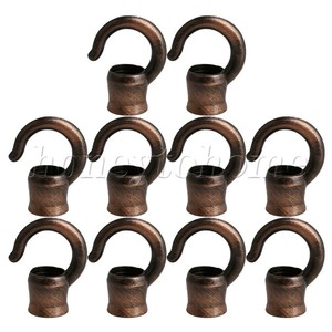 10pcs Bronze Zinc Alloy Vintage Thread Ceiling Hook Holder