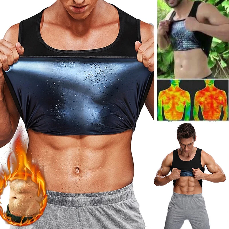 For Women & Men Sports Gym Body Shaper Sauna Sweat Thermal Vest Slimming  Shirts