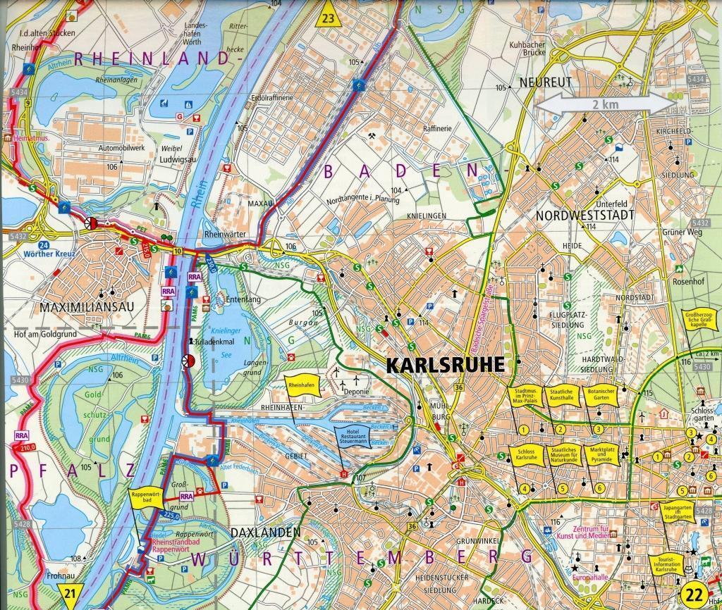 Thumbnail - Radwanderkarte Rhein-radweg 3, Basel - Speyer 1 : 50 000 (land-)karte
