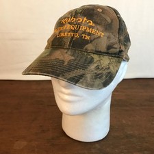 Kubota Brown Equipment Loretto, TN Camouflage Strapback Baseball Cap Hat CH10 