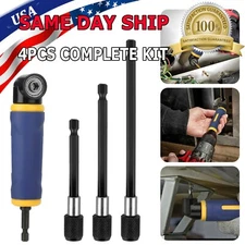 90°Degree Right Angle Extension Screwdriver Socket Adapter Drill Attachment Tool