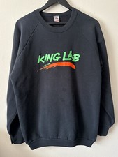 Vintage 90s Fruit Of The Look King Lab Crewneck Sweatshirt USA Made Black XL