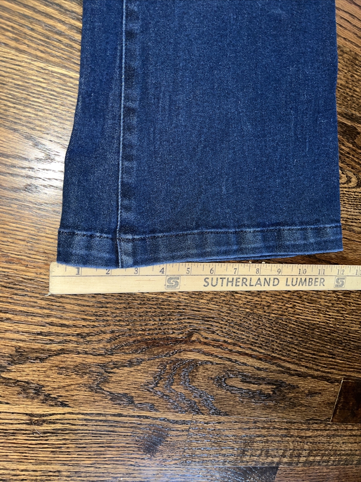 Anne Klein Womens Flare Trouser Jeans Dark Wash Size 12 - View 8